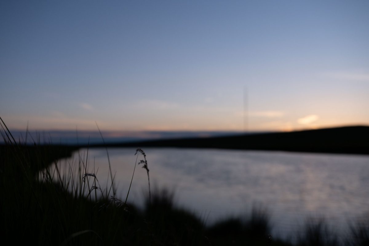Winter Hill dusk from Dean Mills Reservoir 3